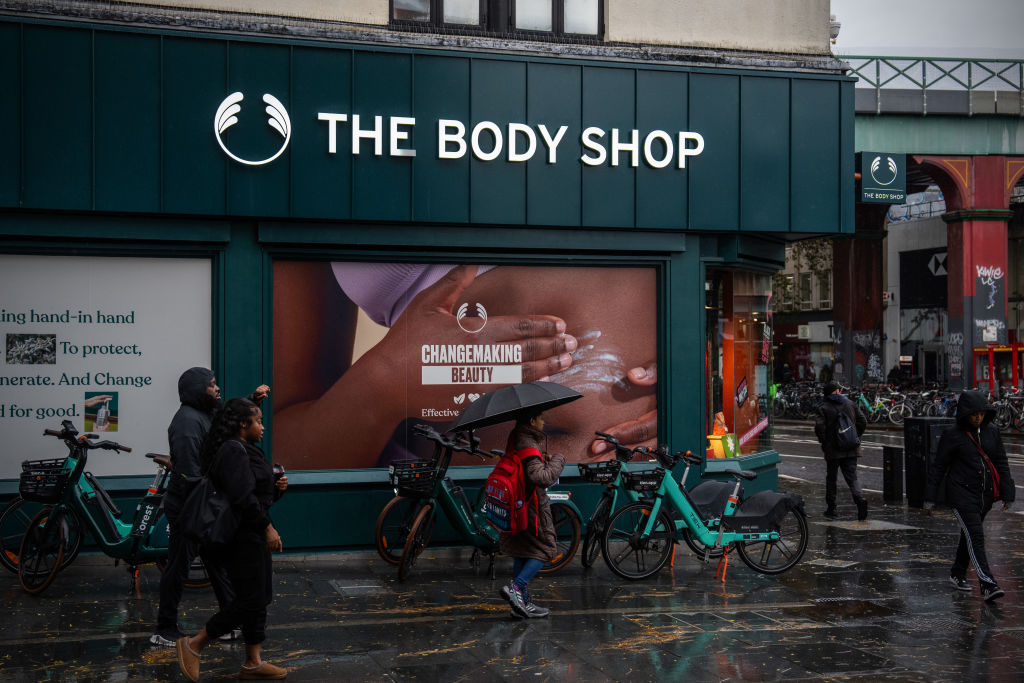 The Body Shop is facing an uncertain future. (Photo by Carl Court/Getty Images)