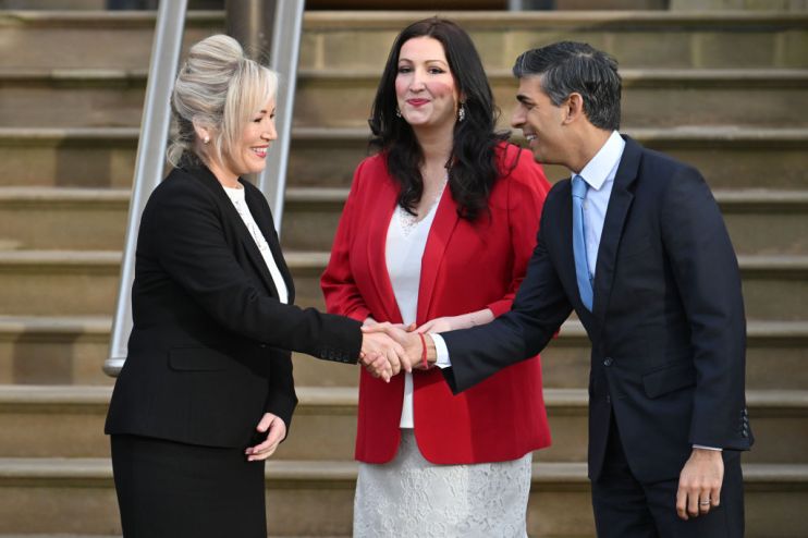 northern ireland first minister michelle o'neill rishi sunak stormont