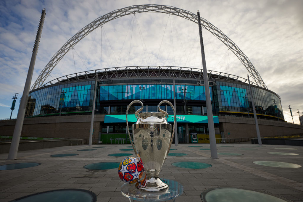 Wembley Stadium will host the Champions League final.