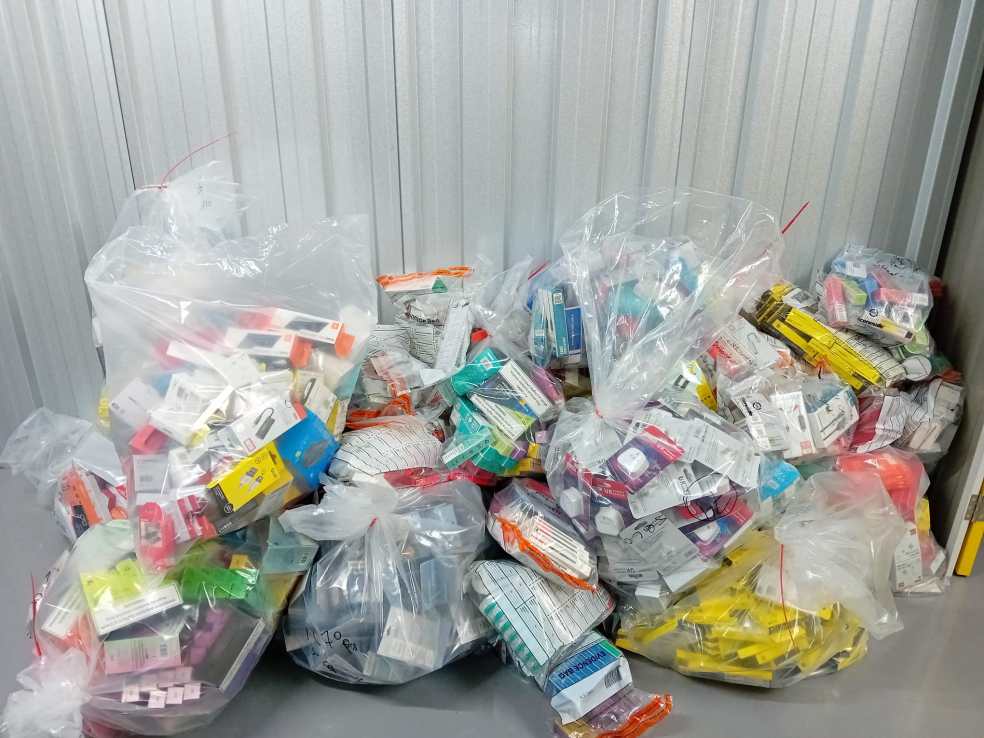 Illegal supersize vapes, fake designer mobile phone covers and sweets with additives banned in the UK were among items seized by London law enforcement following a £55k raid on one of the West End’s American Candy Stores. 