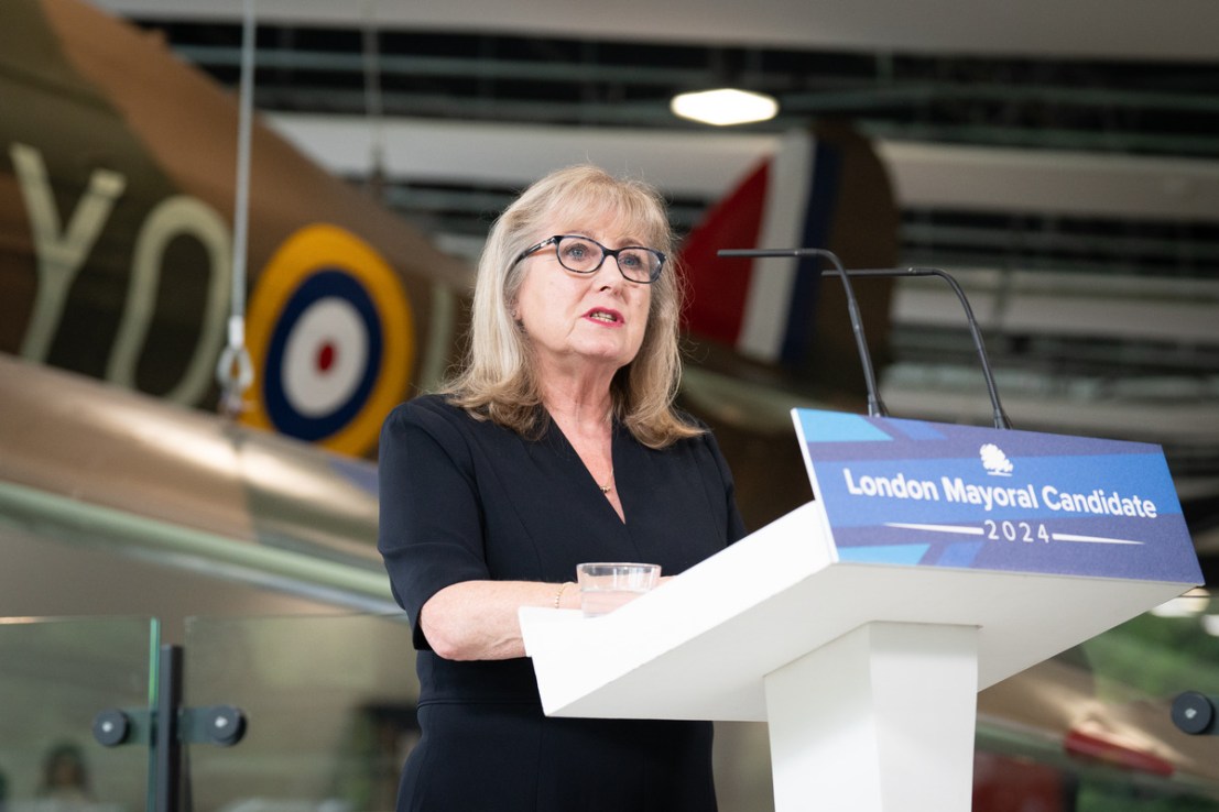 Conservative mayoral candidate Susan Hall has pledged to appoint a womens’ commissioner and end what she called “chumocracy” at City Hall, if elected in May. Photo: PA