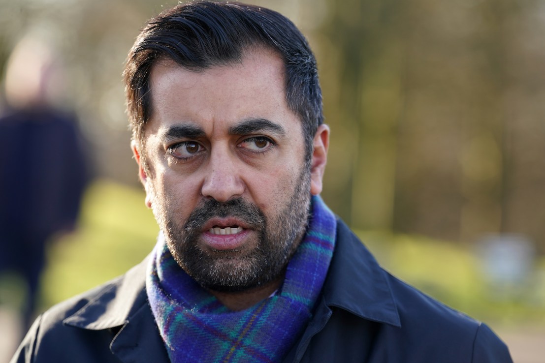 File photo dated 26/02/24 of Humza Yousaf who has dismissed as "ludicrous" and "completely untrue" suggestions of a conflict of interest over his decision to give £250,000 to an aid agency in Gaza. The First Minister had announced the donation to UNRWA as he met officials from the organisation on November 2 last year while his parents-in-law were among millions under siege in the enclave. Issue date: Saturday March 9, 2024. PA Photo. See PA story POLITICS Yousaf. Photo credit should read: Andrew Milligan/PA Wire