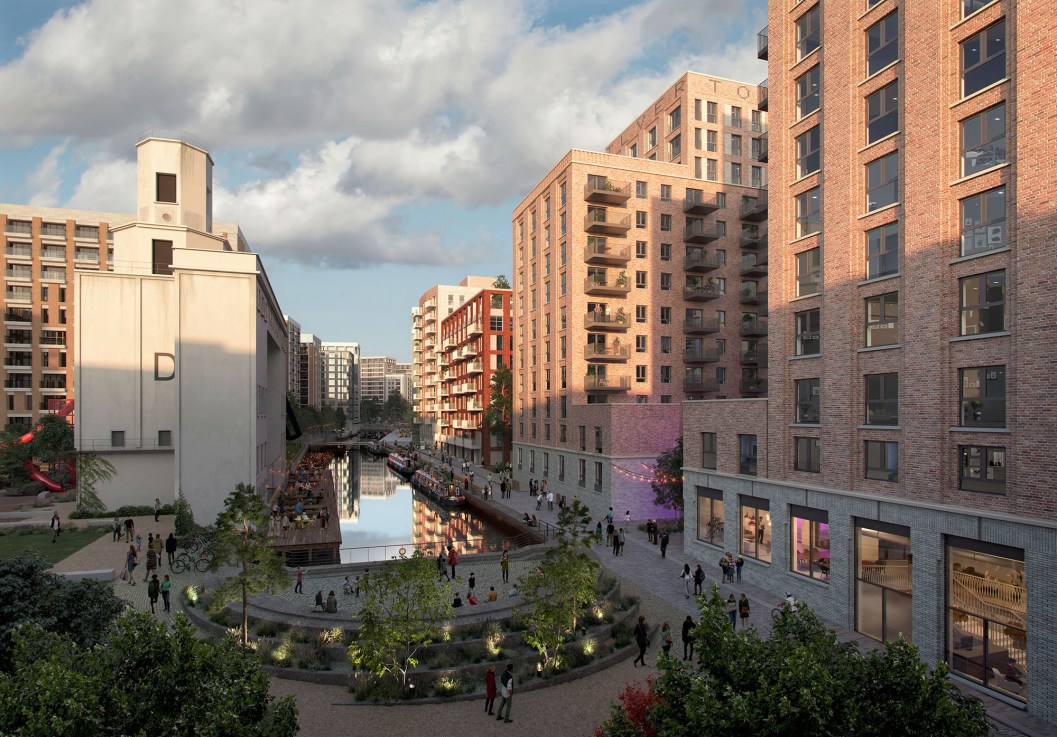 The Millennium Mills project in Silvertown is one of the nine projects highlighted in a new investment prospectus for London (c) Lendlease