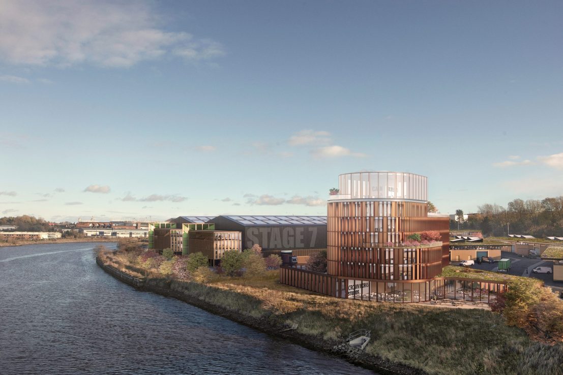 A CGI of the proposed Crown Works Studios earmarked for Sunderland. Credit Fulwell 73.