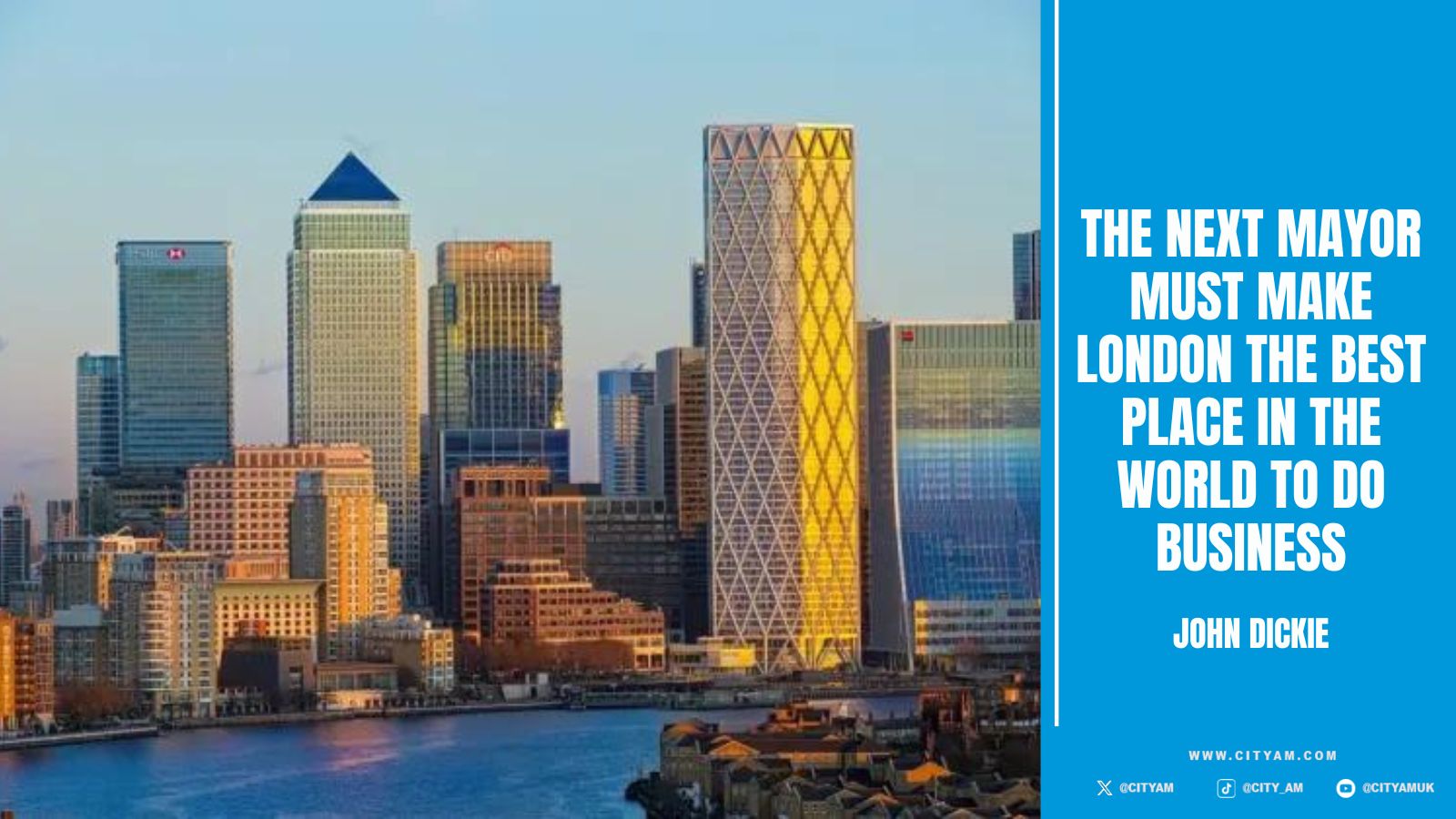 The next mayor must make London the best place in the world to do business - Vimarsana News