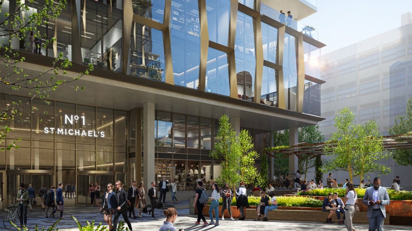 No 1 St Michael's is a &pound;150m development.