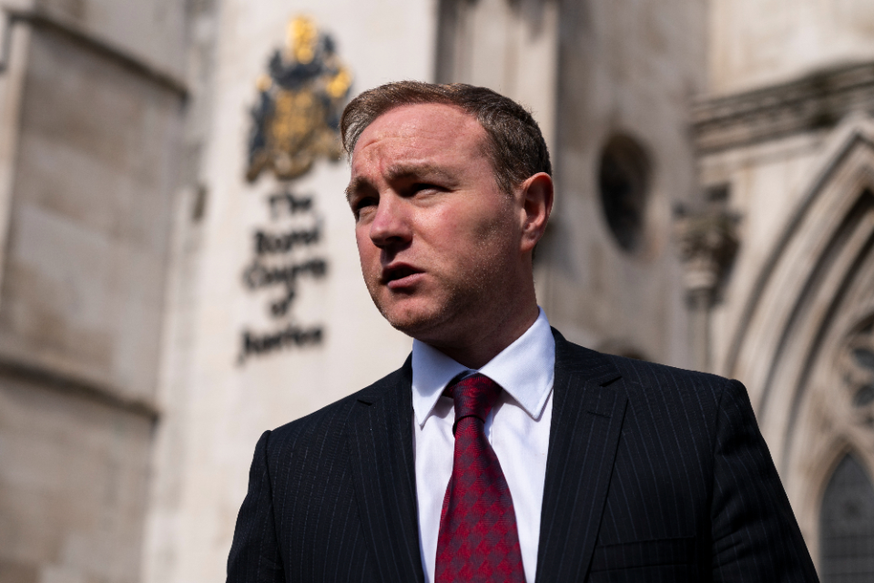Hayes has said he will apply to the Court of Appeal to take his case to the Supreme Court. (Jordan Pettitt/PA Wire)