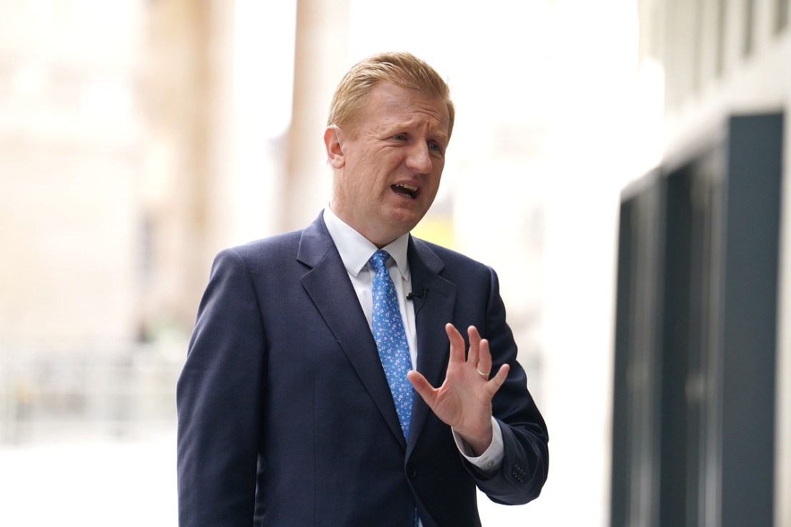 The UK would cease arms sales to Israel if it was found to have breached international law amid the ongoing conflict with Hamas in Gaza, Oliver Dowden has said.