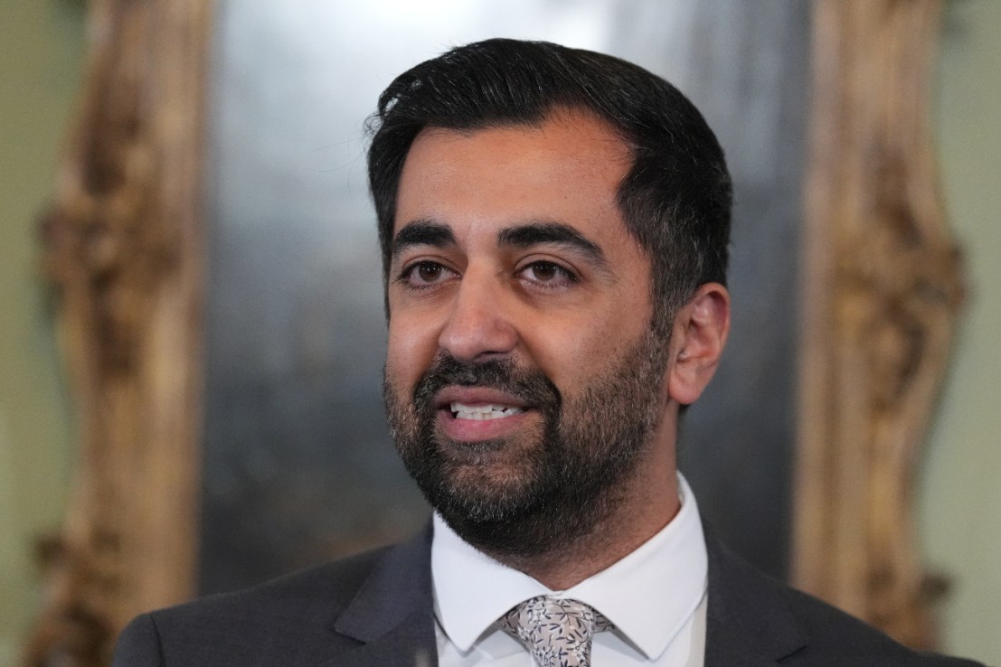 Humza Yousaf has announced his resignation as First Minister of Scotland and Scottish National Party (SNP) leader. (Photo credit should read: Andrew Milligan/PA Wire)