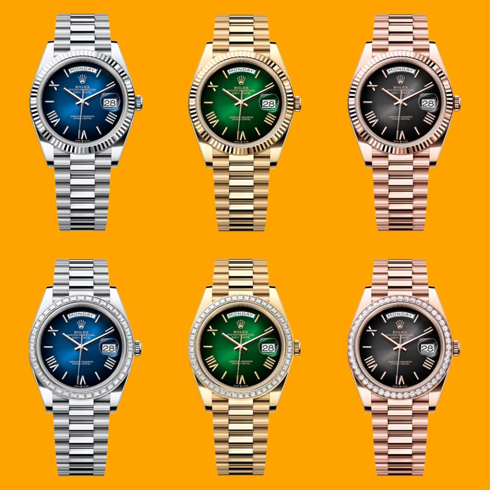 Rolex Day-Date 40's with Ombre Dials