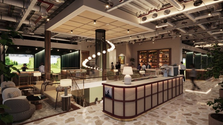 Official render of the new Canary Wharf Pitch site, which will boast two floors over 14,000 sq ft and is due to open early autumn