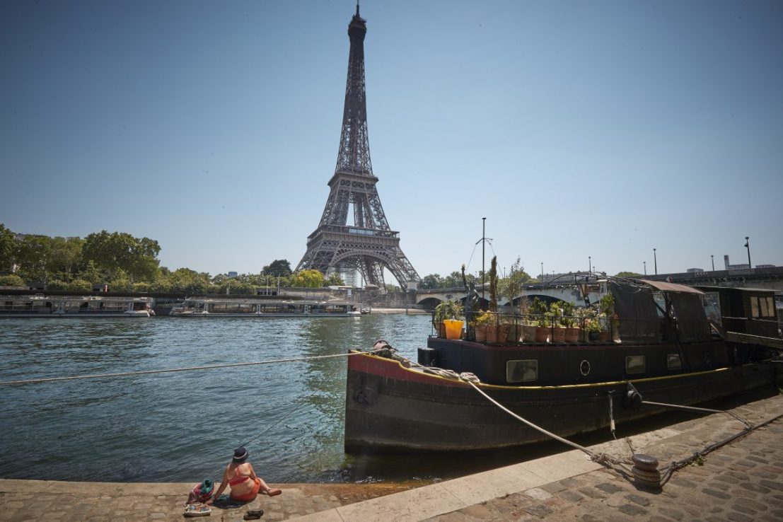 Macron has pledged to clean up the River Seine for the Paris Olympics