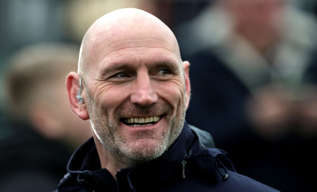 BATH, ENGLAND - MARCH 26:  Lawrence Dallaglio, the former England international and now BT sport rugby pundit looks on during the Gallagher Premiership Rugby match between Bath Rugby and Exeter Chiefs at the Recreation Ground on March 26, 2023 in Bath, England. (Photo by David Rogers/Getty Images)