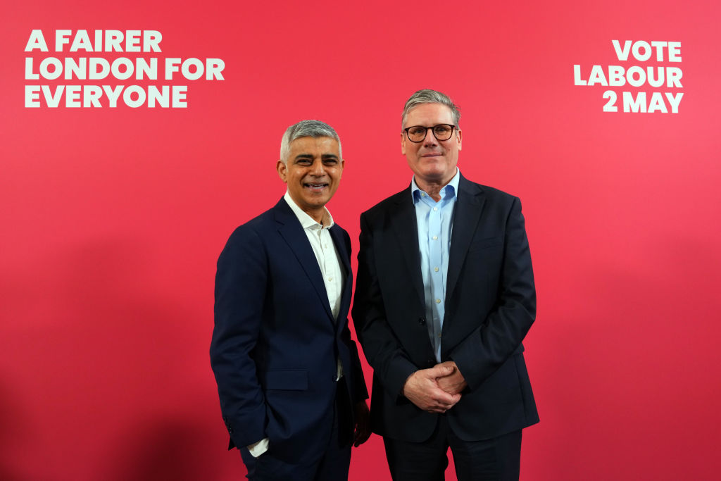 London mayor Sadiq Khan and Labour leader Sir Keir Starmer