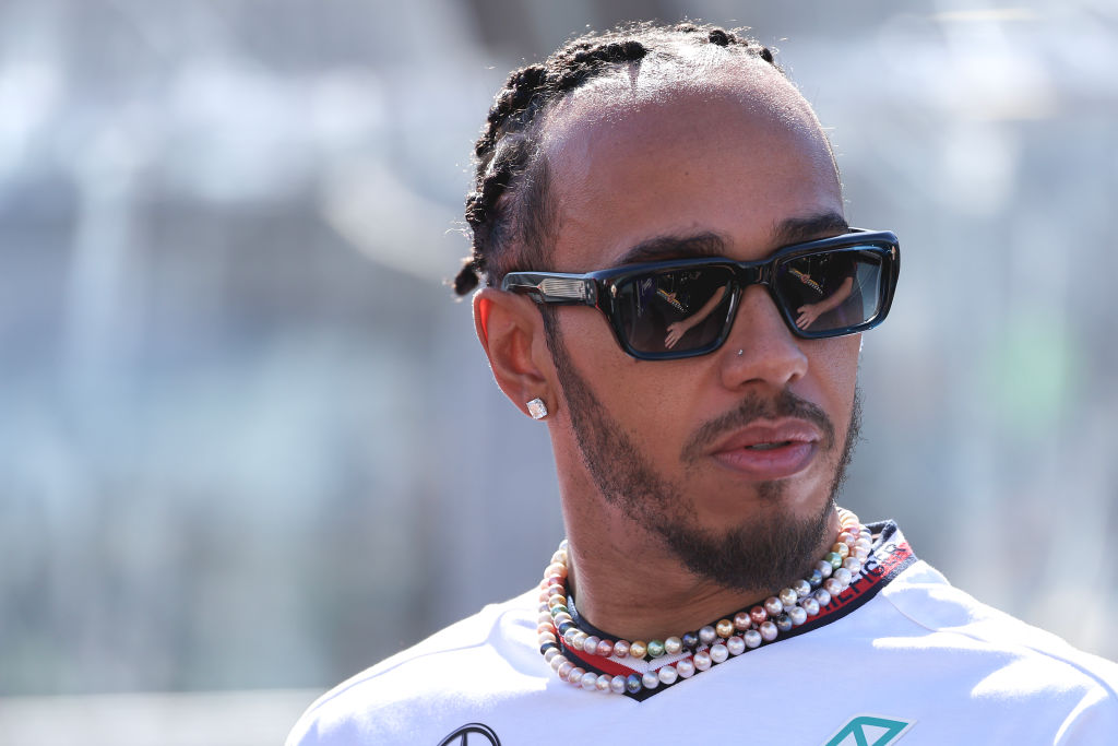 MELBOURNE, AUSTRALIA - MARCH 24: Lewis Hamilton of Great Britain and Mercedes-AMG PETRONAS F1 Team during the F1 Grand Prix of Australia at Albert Park Circuit on March 24, 2024 in Melbourne, Australia.(Photo by Qian Jun/MB Media/Getty Images)