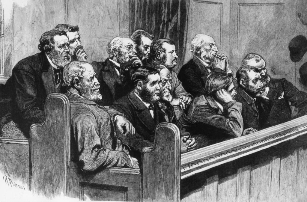 Twelve good men (women were excluded from participating until 1921)