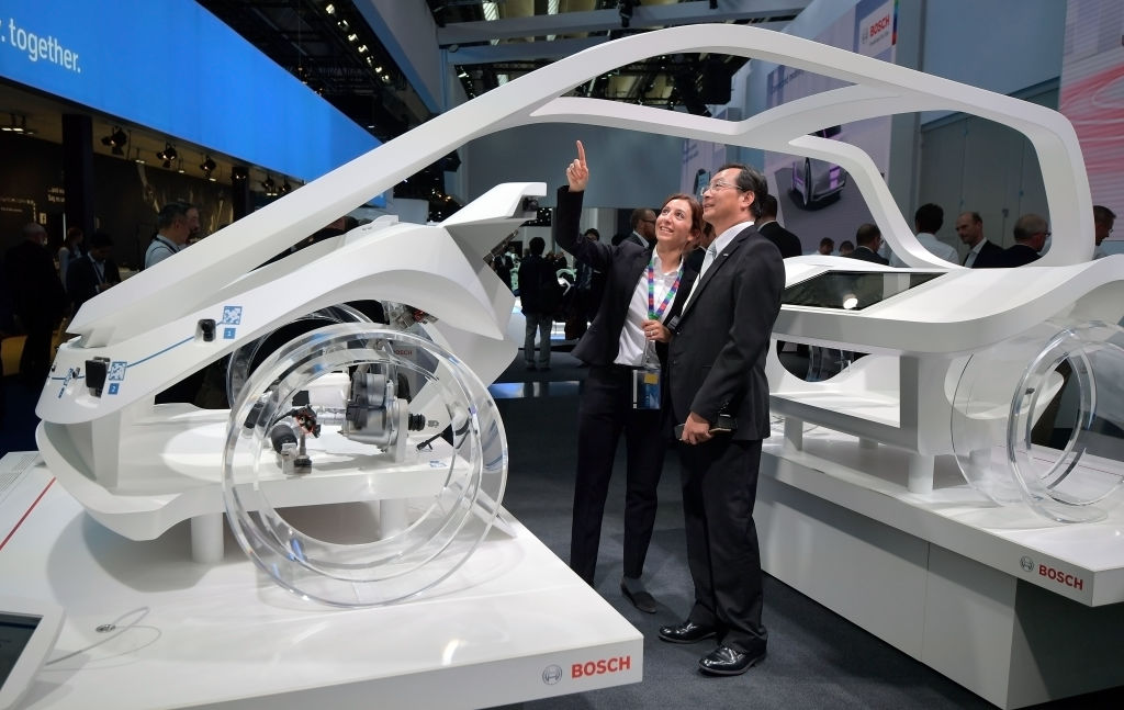 Bosch has said its UK and Ireland sales were boosted by the UK's new car market in 2023. (Photo by Thomas Lohnes/Getty Images)