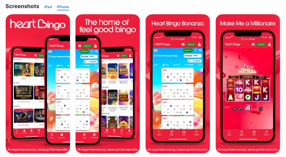 Heart Bingo App