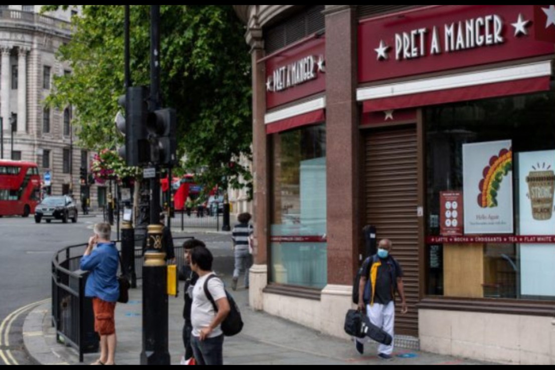 Pret A Manger had 697 locations worldwide, including 498 in the UK. 