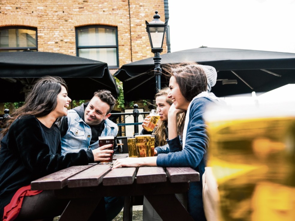 Pubs across the country were given a boost by the warm weather over the weekend.