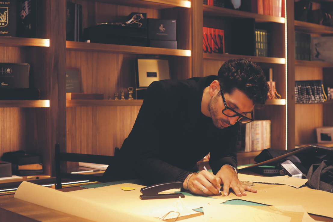 Savile Row designer Fedro Gaudenzi had a priceless piece stolen from his store - but it gained the attention of Hollywood