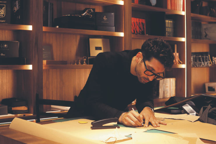 Savile Row designer Fedro Gaudenzi had a priceless piece stolen from his store - but it gained the attention of Hollywood