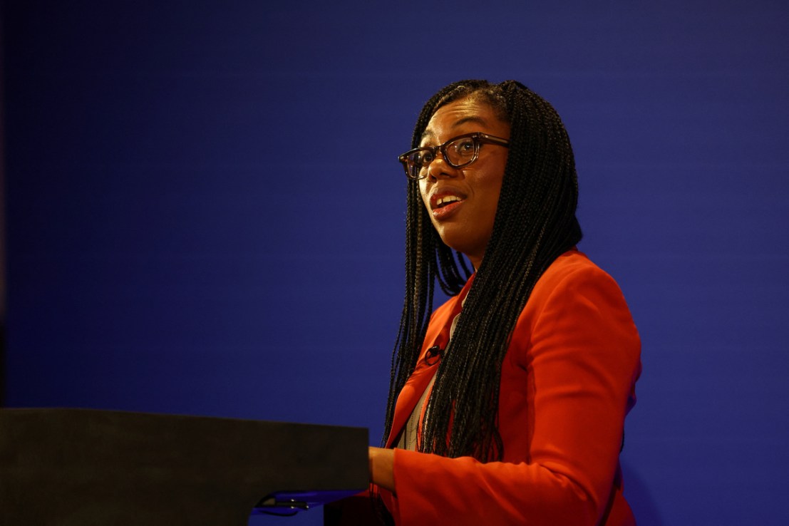 Kemi Badenoch threatens Royal Mail bosses of blocked deal to foreign owners unless guarantees are issued (Kemi Badenoch Photo credit: Carl Recine/PA Wire)