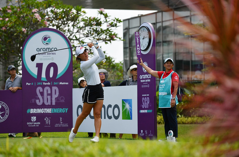 Danielle Kang was second when the Aramco Team Series visited Singapore last year