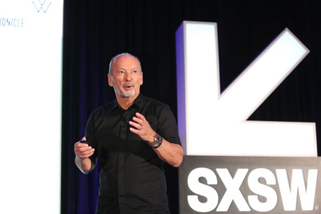 AUSTIN, TEXAS - MARCH 13: Peter Moore speaks onstage at 'Next Gen Tech & The Live Entertainment Revolution' during the 2022 SXSW Conference and Festivals at JW Marriott Austin on March 13, 2022 in Austin, Texas. (Photo by Diego Donamaria/Getty Images for SXSW)