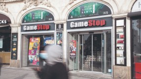 A Gamestop branch seen in Munich, Germany on March 4 2021. (Photo by Alexander Pohl/NurPhoto via Getty Images)