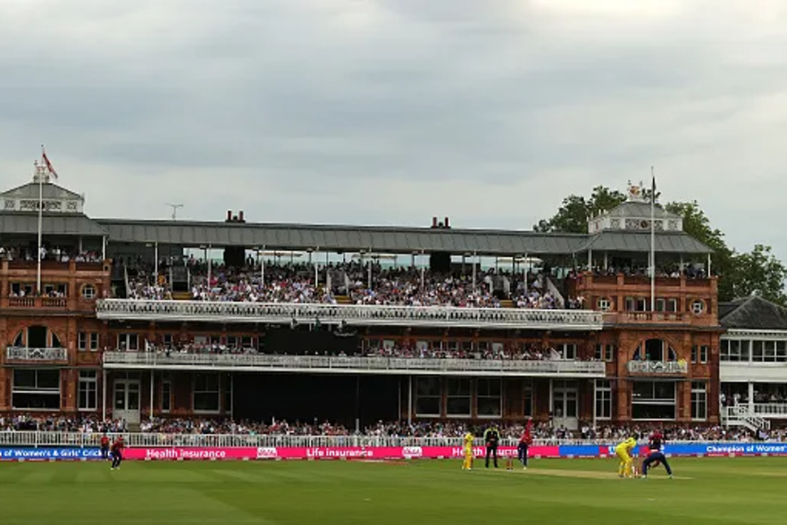 LONDON, ENGLAND - JULY 08:  A general view during the Women's Ashes 3rd Vitality IT20 match between England and Australia at Lord's Cricket Ground on July 08, 2023 in London, England. (Photo by David Rogers/Getty Images)