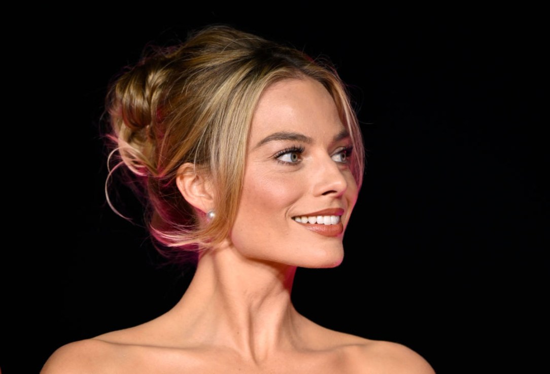 Margot Robbie attends the "Barbie" VIP Photocall at The London Eye on July 12, 2023 in London, England. (Photo by Gareth Cattermole/Getty Images)