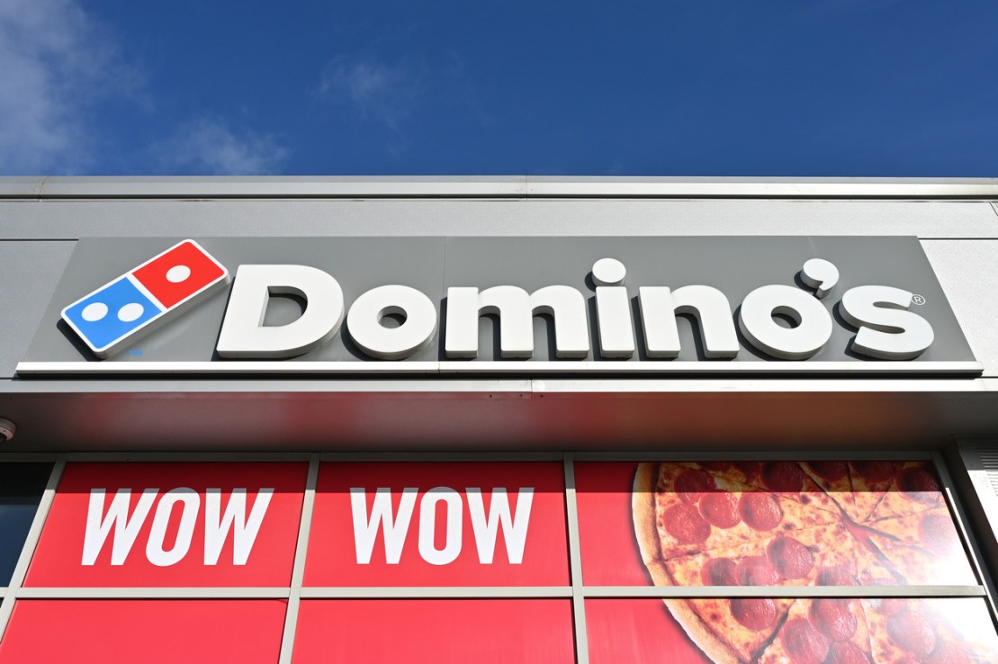 Domino's opened 14 new stores in the three-month period and is on track to deliver more than 70 stores in the year
