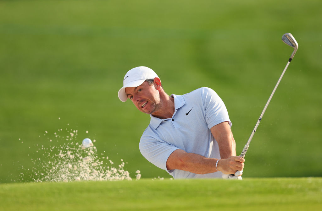 CHARLOTTE, NORTH CAROLINA - MAY 08: Rory McIlroy of Northern Ireland in action during the Pro Am event at Quail Hollow Country Club on May 08, 2024 in Charlotte, North Carolina. (Photo by Andrew Redington/Getty Images)