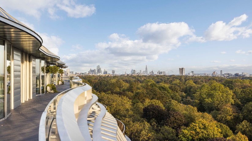 Th development boasts views of Hyde Park