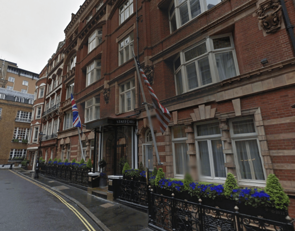 The Stafford is a luxury five-star hotel in London.
