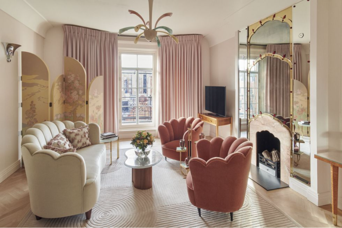 One of the newly-designed Suites; Adam stayed in a Junior Terrace Suite (Photo: Maybourne)