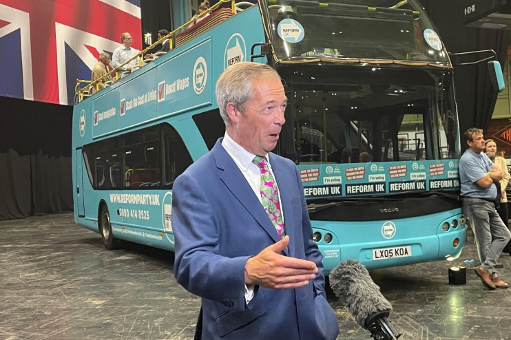 Reform UK would campaign as the &ldquo;leading voice of opposition&rdquo; to abolish the BBC licence fee, Nigel Farage has said> Photo: PA