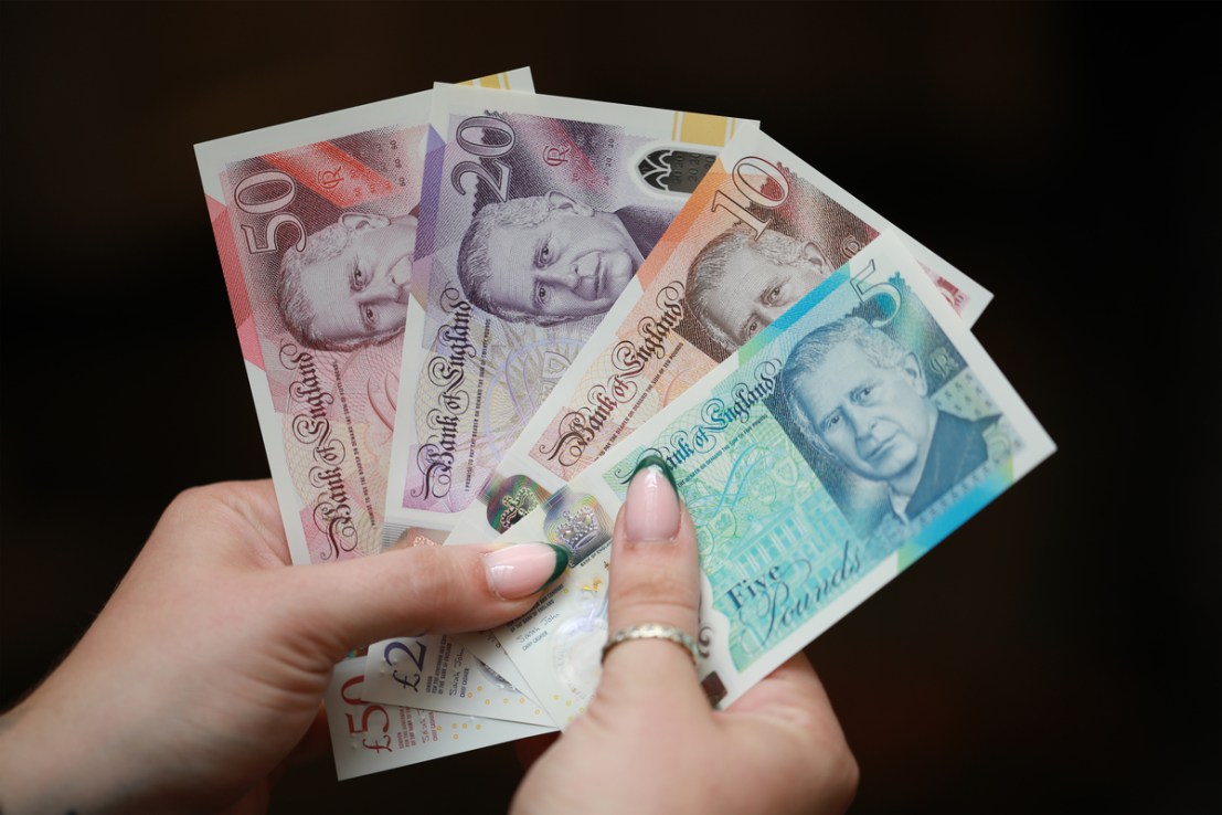 King Charles banknotes issued in 2024. Picture credit: Bank of England