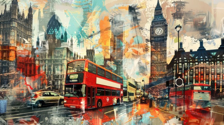 Imaginary London scene