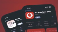 Vodafone CEO Margherita Della Valle discussing UK expansion strategy after &pound;4.3bn Vodafone-Three telecoms deal at press c...