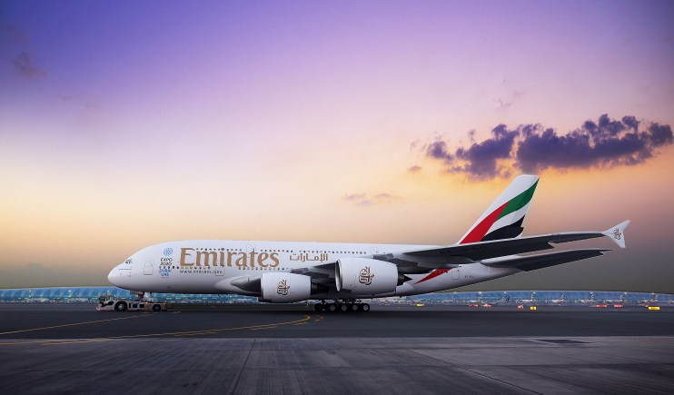 An Emirates Airbus A380