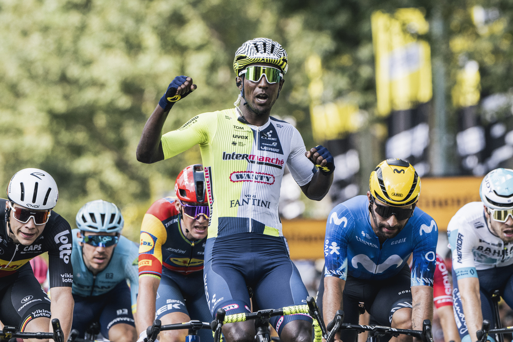 Biniam Girmay is the only black rider on the 2024 Tour de France (Image: Charly Lopez/ASO)