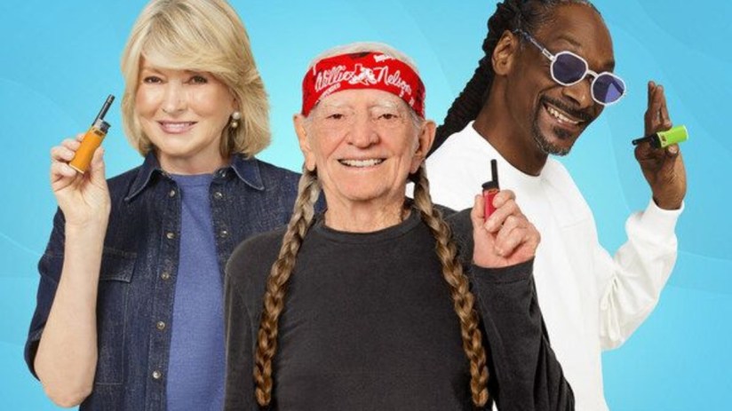 Martha Stewart, Snoop Dog and Willie Nelson in Bic advert