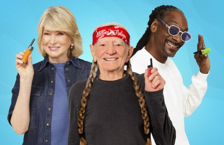 Martha Stewart, Snoop Dog and Willie Nelson in Bic advert