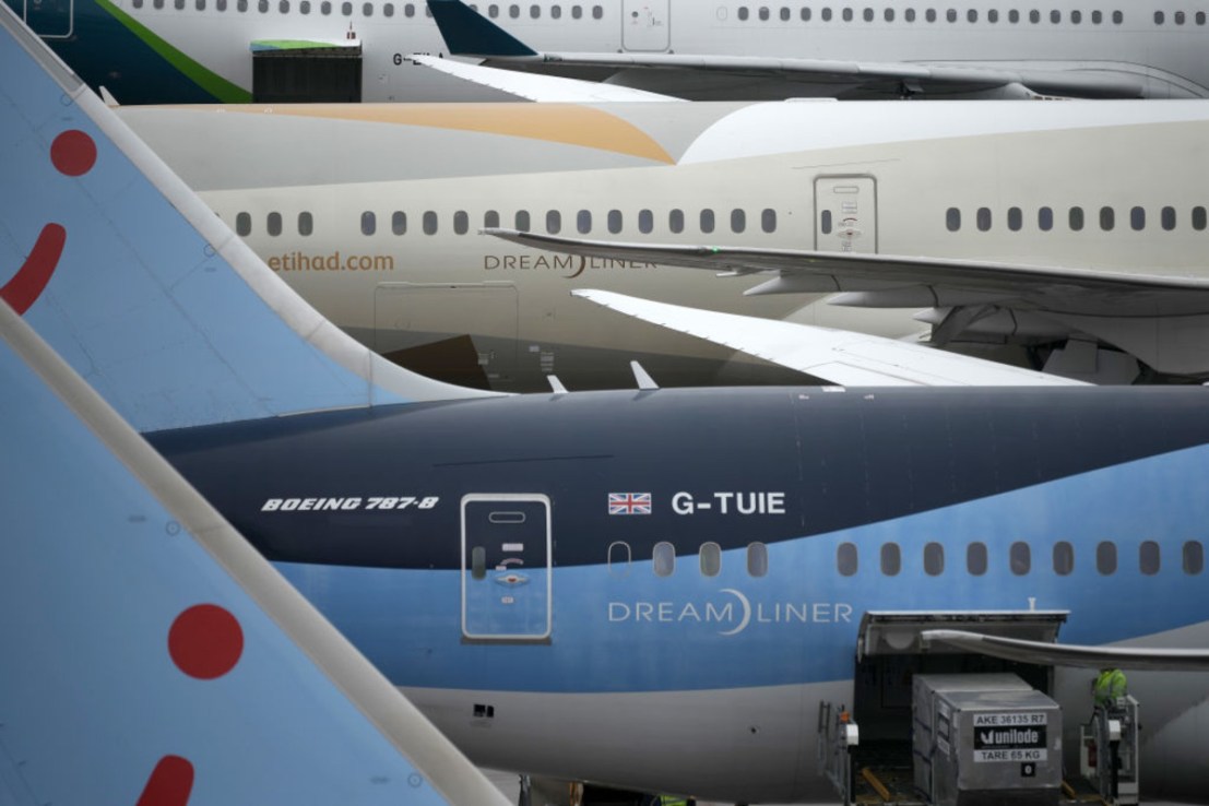 Flights are being grounded across the UK's major airports. (Photo by Christopher Furlong/Getty Images)