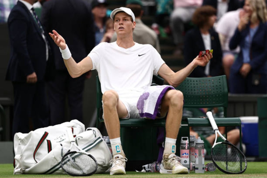 World No1 and top seed Jannik Sinner crashed out of Wimbledon on Tuesday, beaten in five sets by Daniil Medvedev.