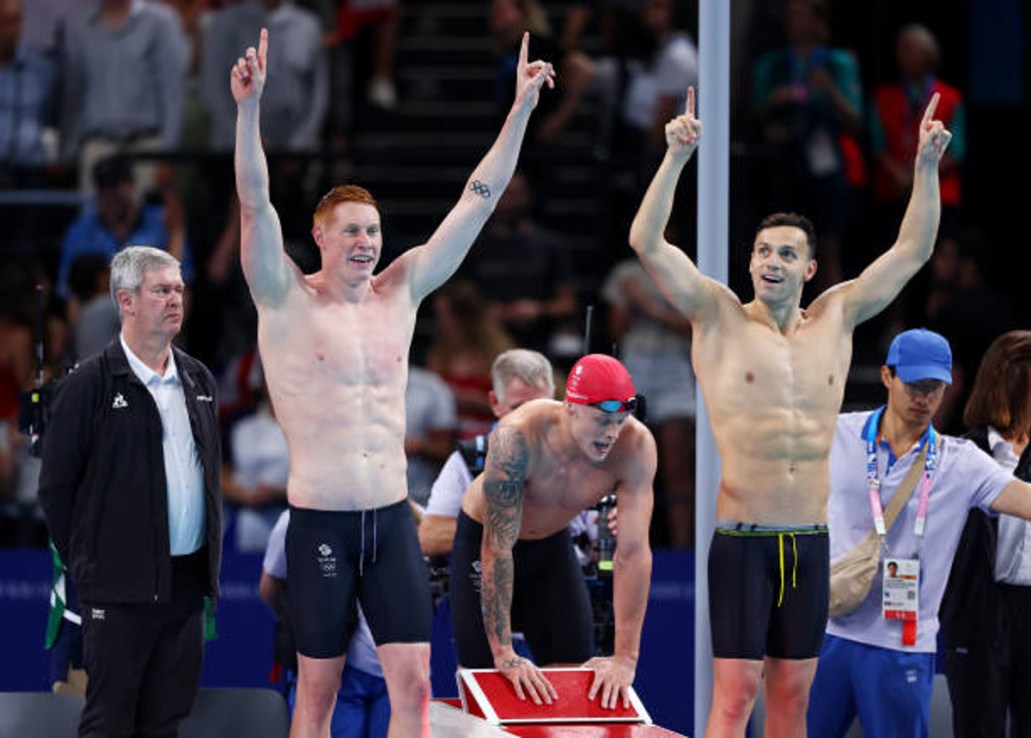 Great Britain made a splash in the pool on Tuesday, winning a gold medal in the 4x200m freestyle relay at the Paris 2024 Olympic Games.