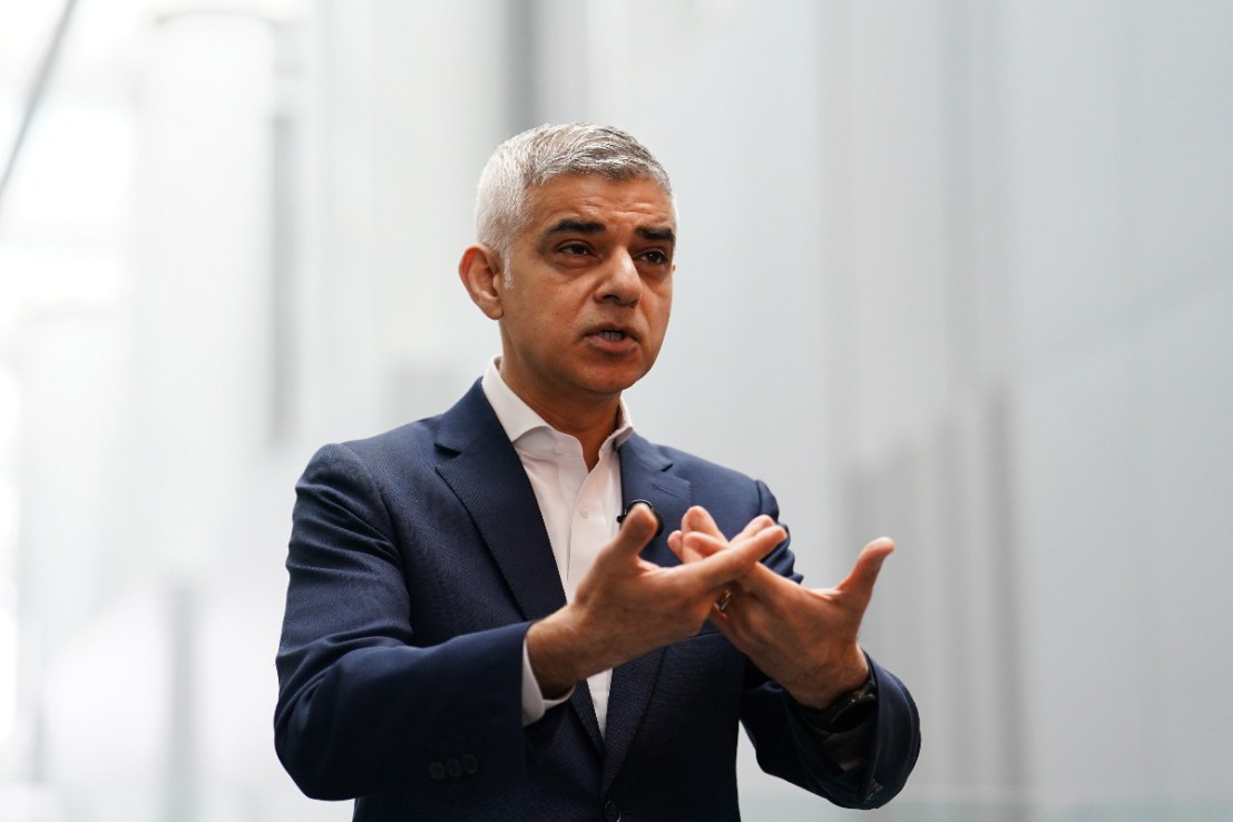 Sadiq Khan has warned would-be rioters that “violence and disorder on the streets of London will not be tolerated” as he issued a call for calm. Photo: PA