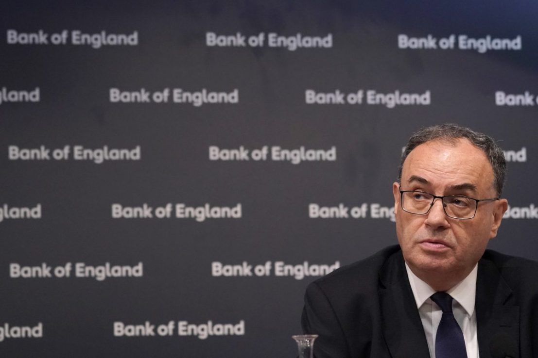 Andrew Bailey faces a crunch decision on interest rates. 